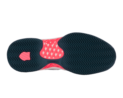 K-Swiss Hypercourt Express 2 Clay (Blanc/Stargazer/Neon Blaze)