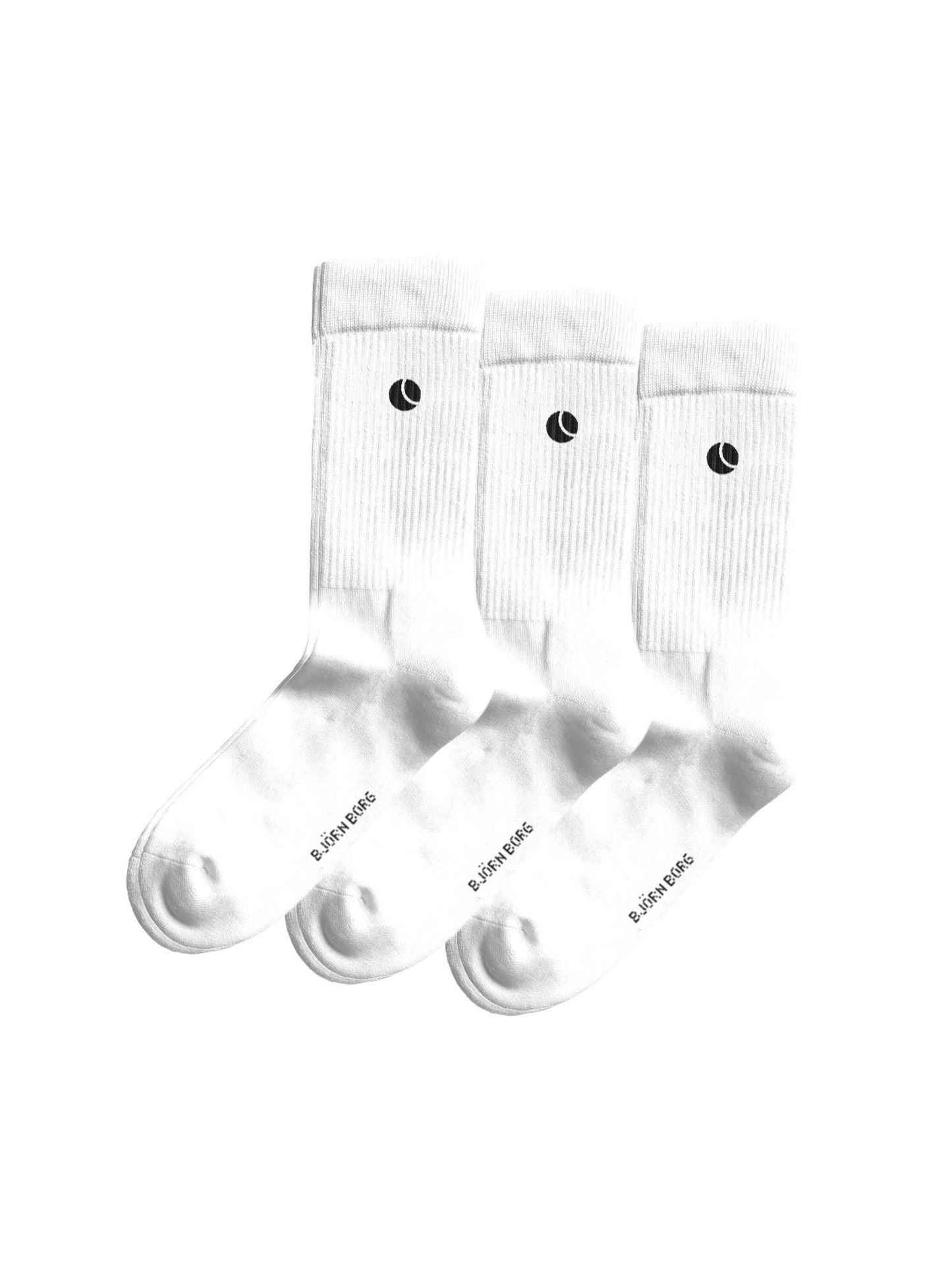 Chaussettes Björn Borg Classic Crew (3 Paires, Blanc)