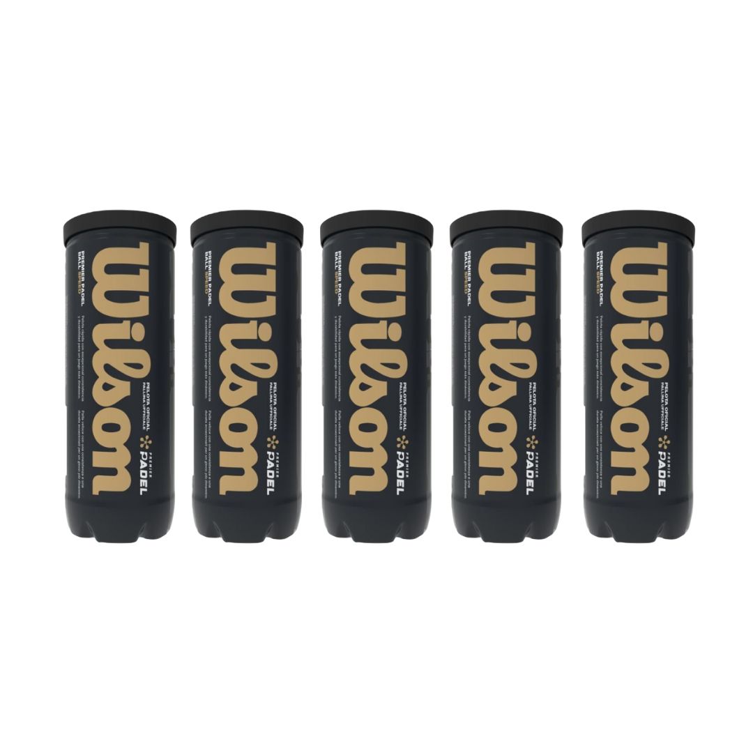 Lot de 5 tubes Wilson Premier Speed Padel