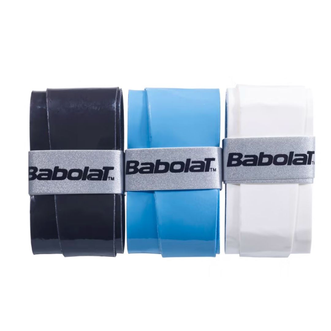 Overgrip Babolat (Lot de 3, Noir/Bleu/Blanc) padellife