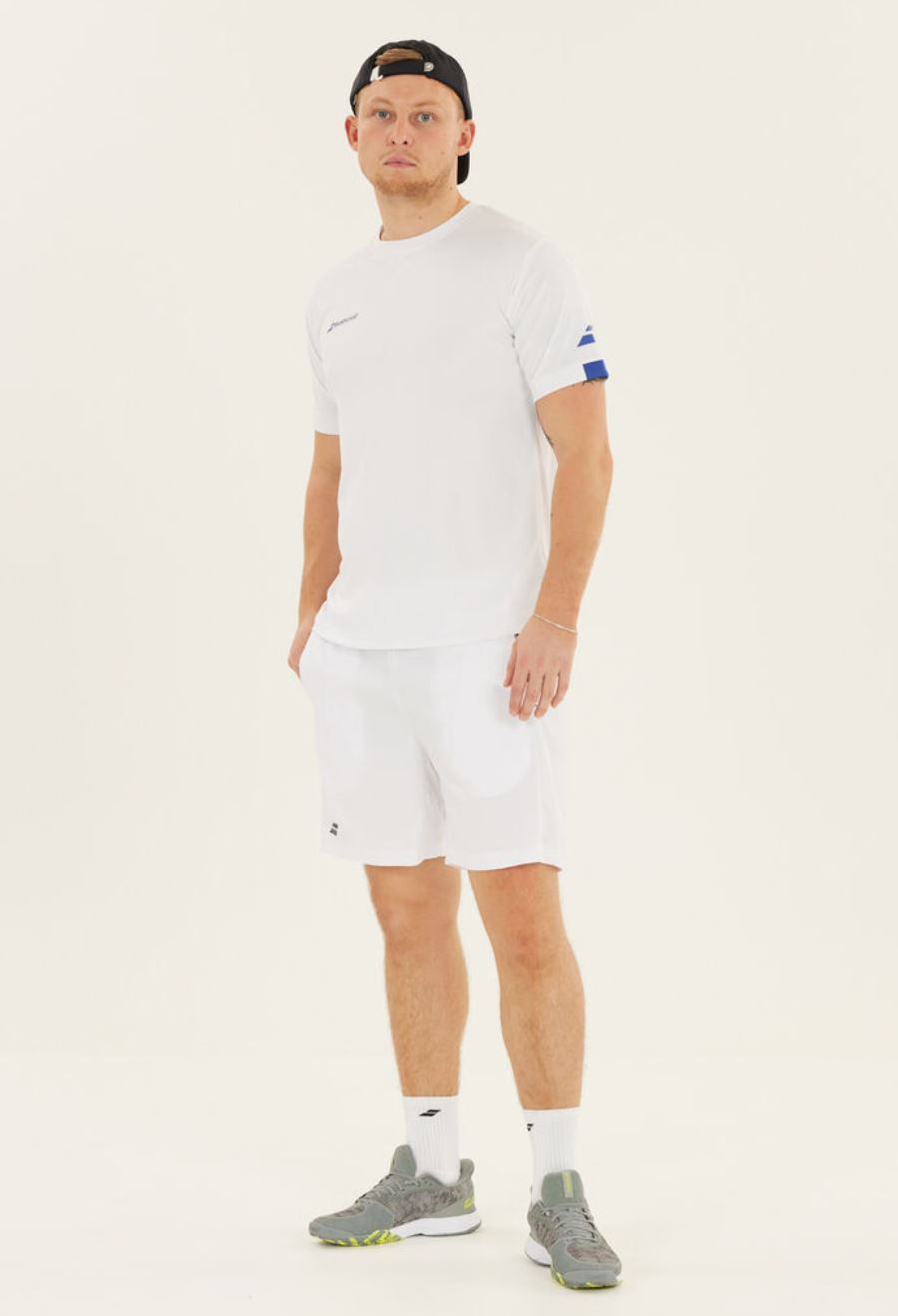 T-shirt Babolat Play Crew Neck (Hommes, Blanc)