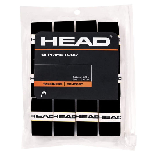 Overgrip Head Prime Tour (lot de 12, noir) padellife