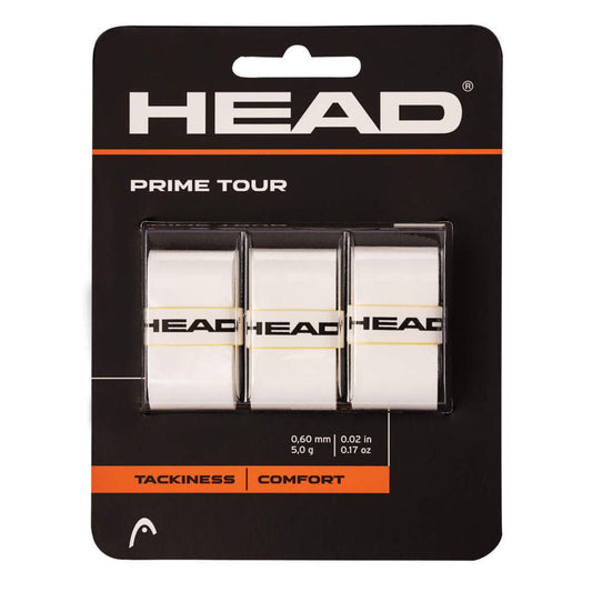 Overgrip Head Prime Tour (lot de 3, blanc) padellife