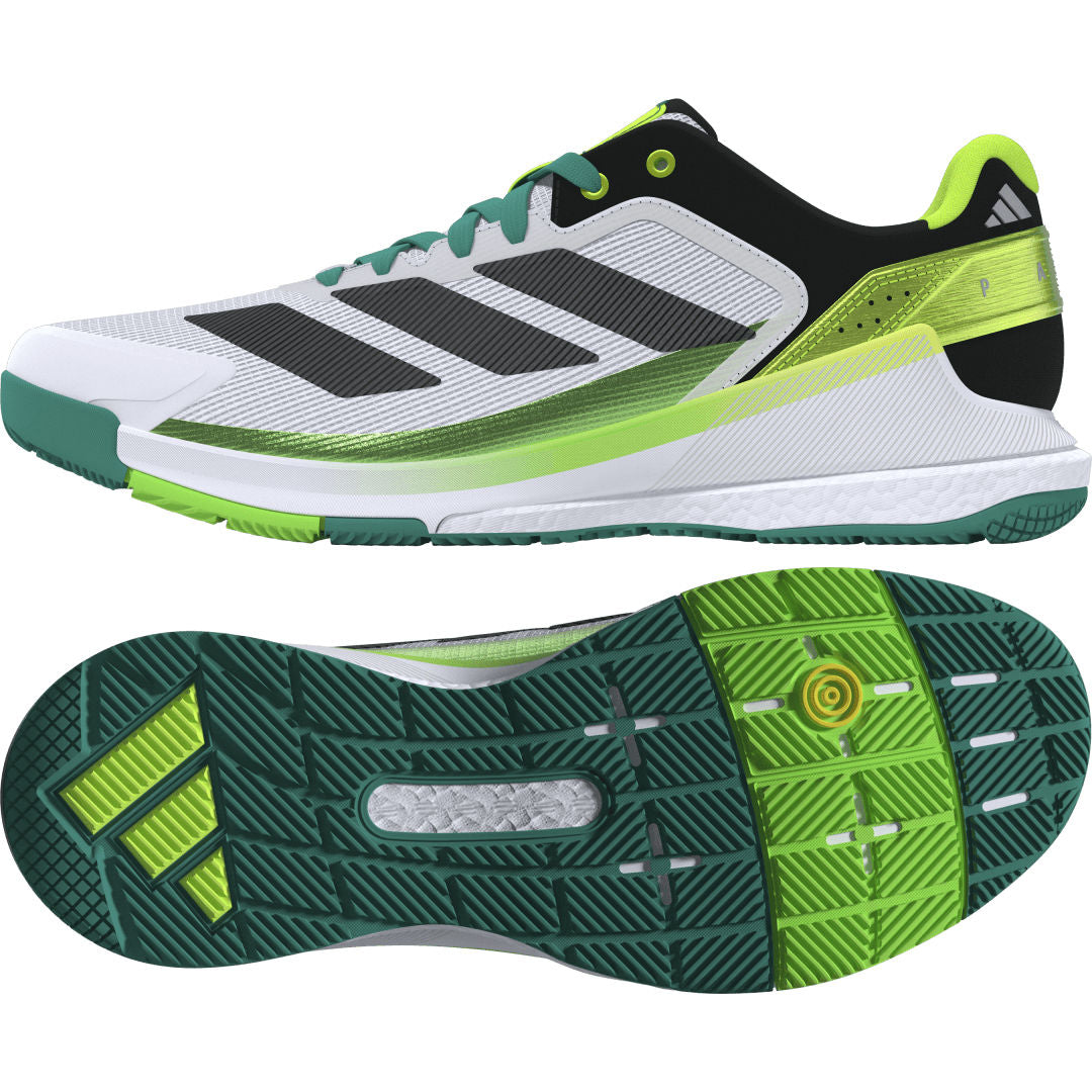 Chaussures de padel Adidas Crazyquick Boost (Cloud White/Core Black/Lime Burst)