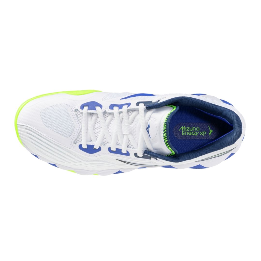 Mizuno Wave Enforce Tour 2 CC (U) (White/Dazzling Blue/Lightning Yellow)