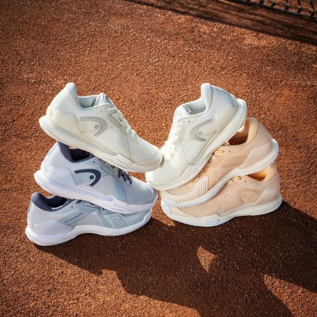 Chaussures de padel Head Sprint Pro 4.0 Clay Women (Chalk White/Light Grey)