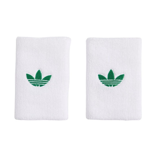 Poignets Adidas Originals Large lot de 2 Blanc Vert