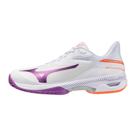 Chaussures Mizuno Wave Exceed Court CC (W) (White/Dahlia/Lava Orange)