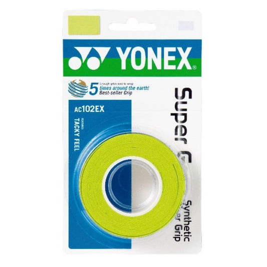 Surgrips Yonex Wet Super Grap (lot de 3, vert citron)