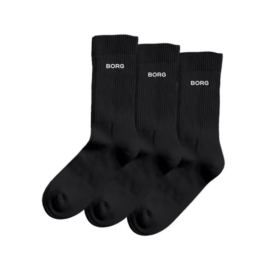 Chaussettes Björn Borg Essential Crew (lot de 3, noir)