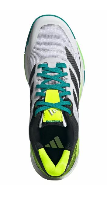 Chaussures de padel Adidas Crazyquick Boost (Cloud White/Core Black/Lime Burst)