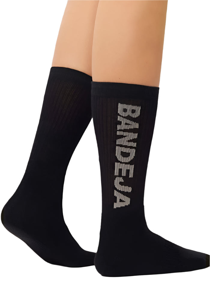 Chaussettes de padel Cuera Bandeja (Lot de 2, Noir/Sable)