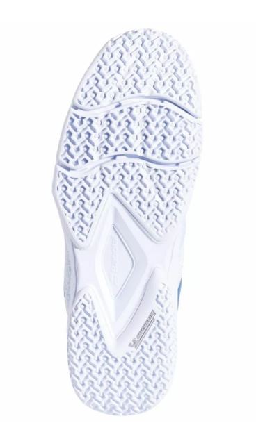 Chaussures de Padel Babolat Sensa Femme (Blanc/Cool Blue)