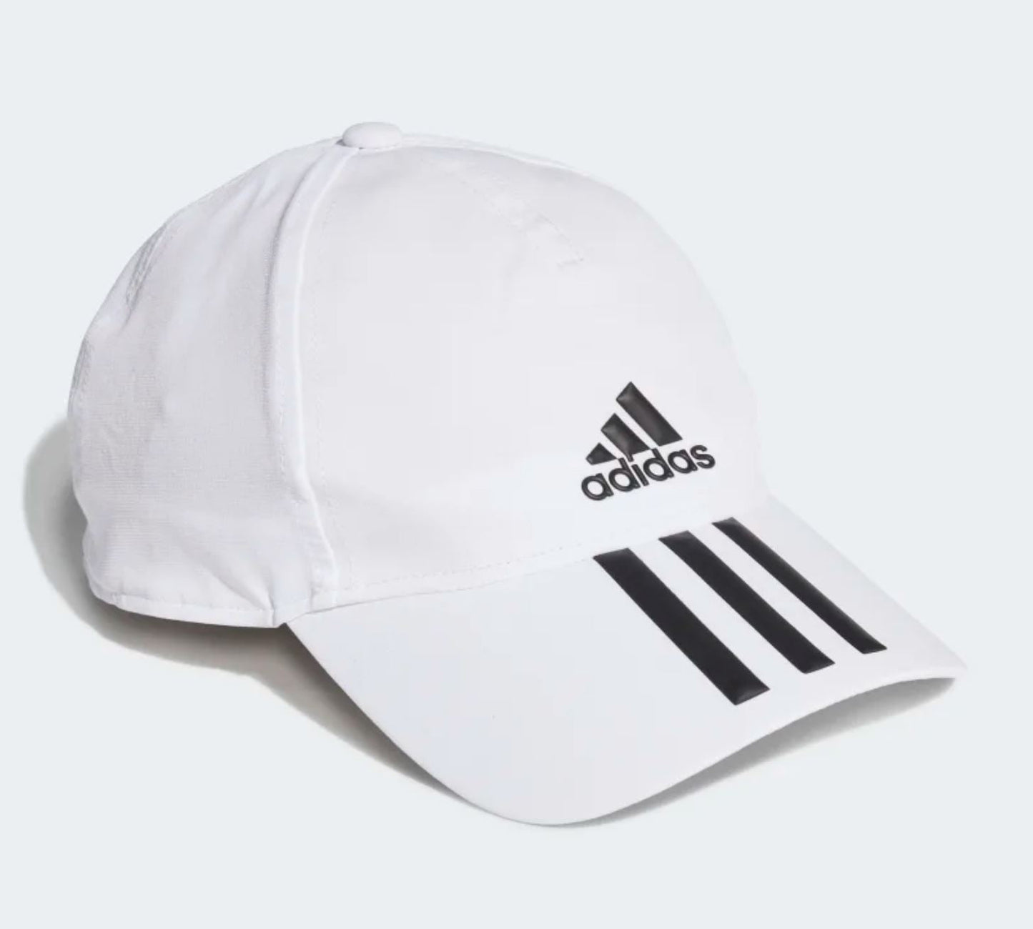 Casquette de baseball Adidas à 3 rayures (Blanc)
