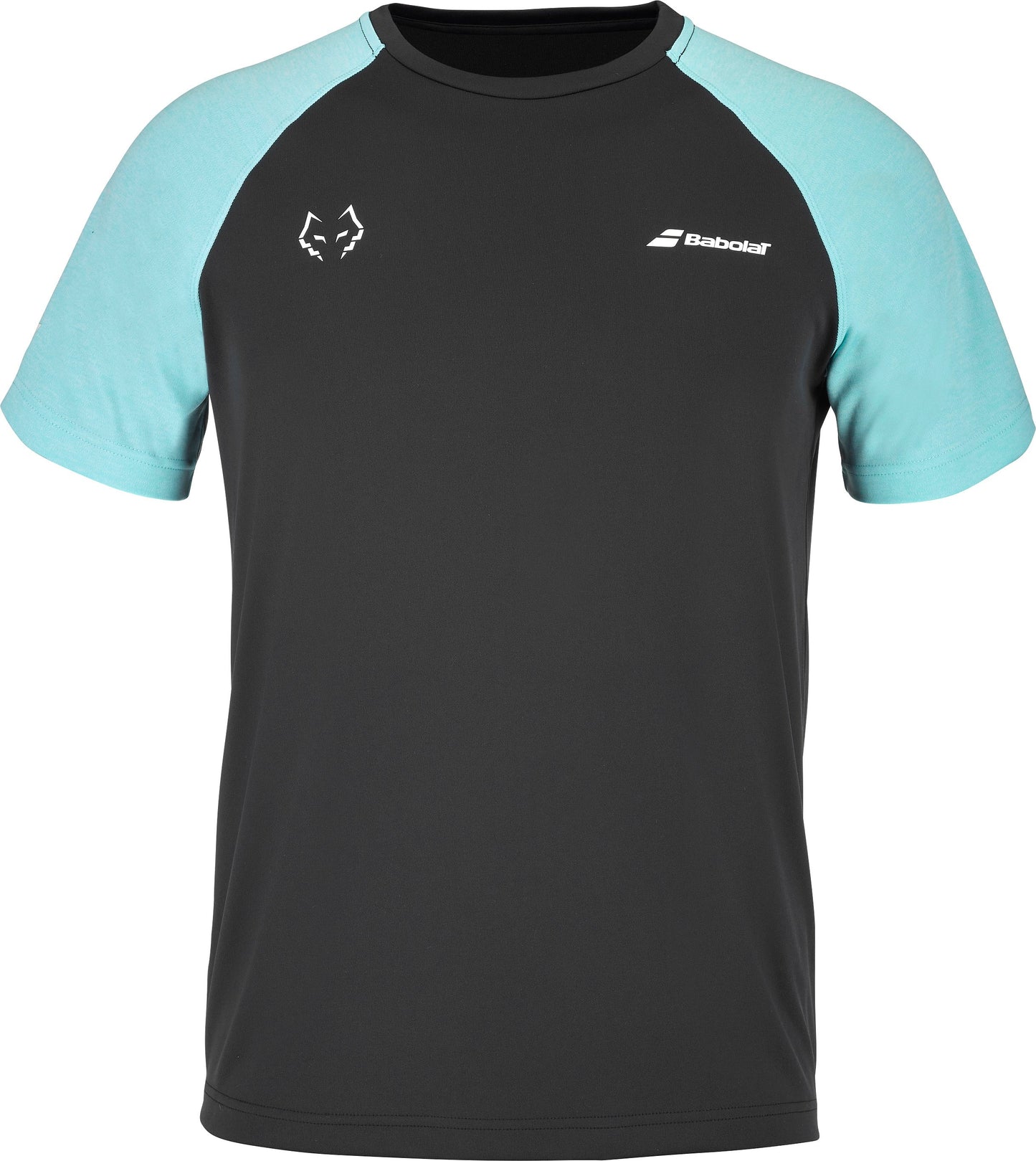 T-shirt à col rond Babolat Juan Lebron (Noir/Bleu ciel)