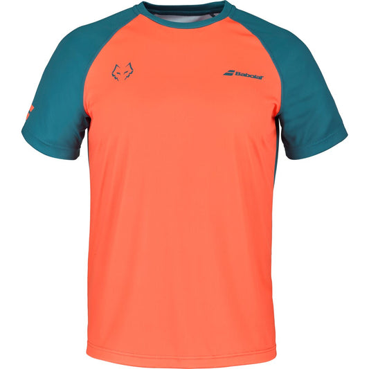 T-shirt à col ras du cou Juan Lebron Babolat (Orange/Bleu foncé)