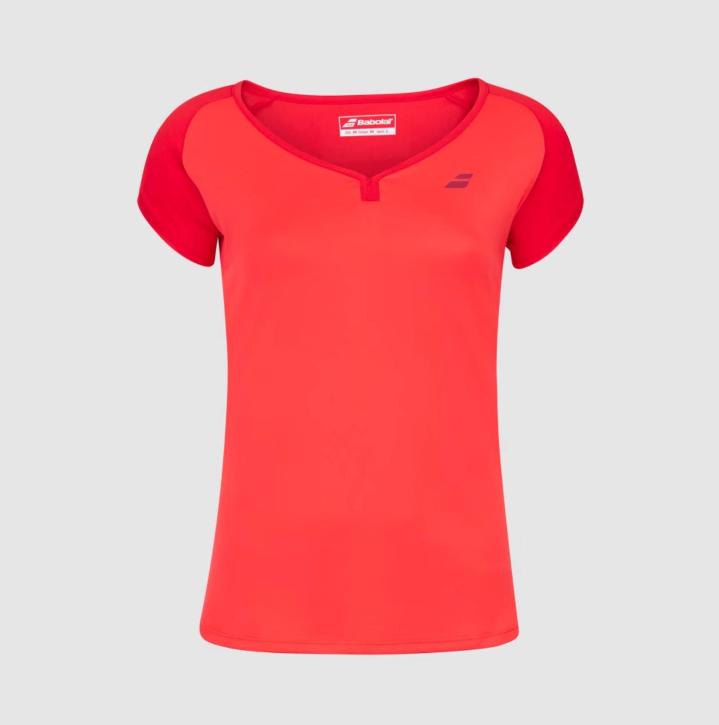 Haut Babolat Play Cap Sleeve pour femmes (Rouge)