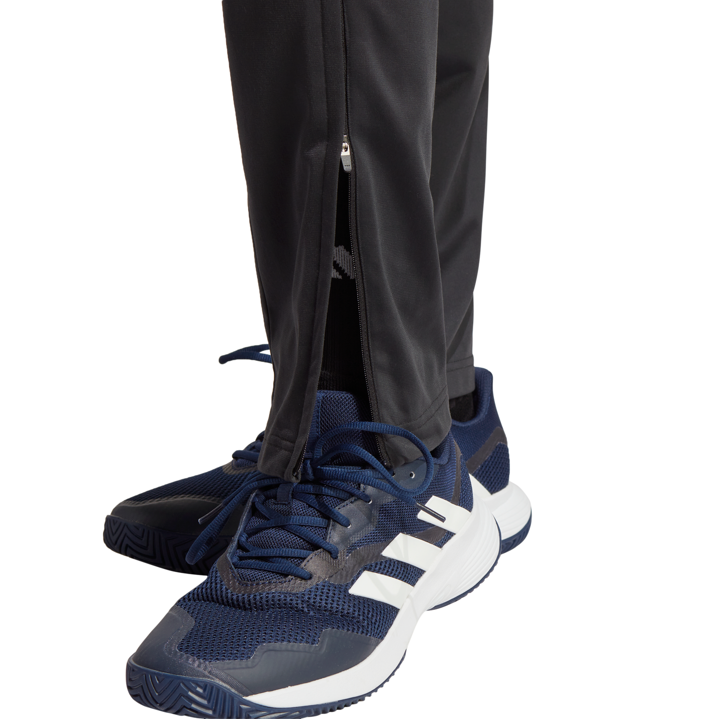 Pantalon tricoté à 3 bandes Adidas (Noir)