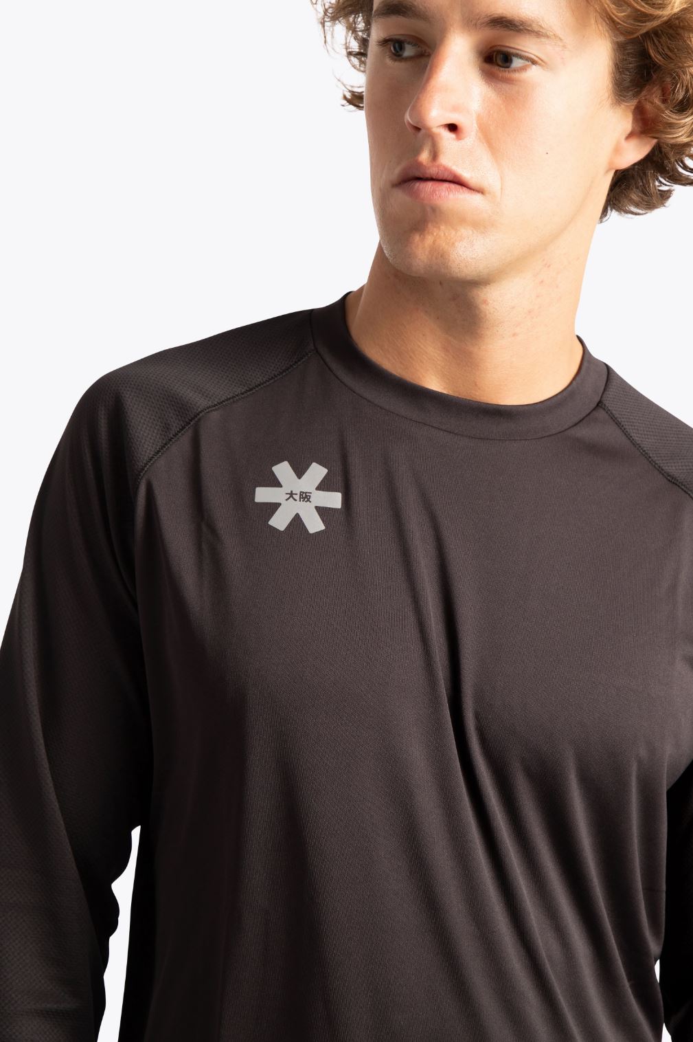 T-shirt d'entraînement à manches longues pour Hommes Osaka (Noir)