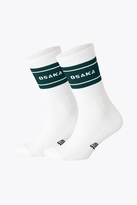 Lot de 2 paires de chaussettes Osaka (Blanc/Vert pin)