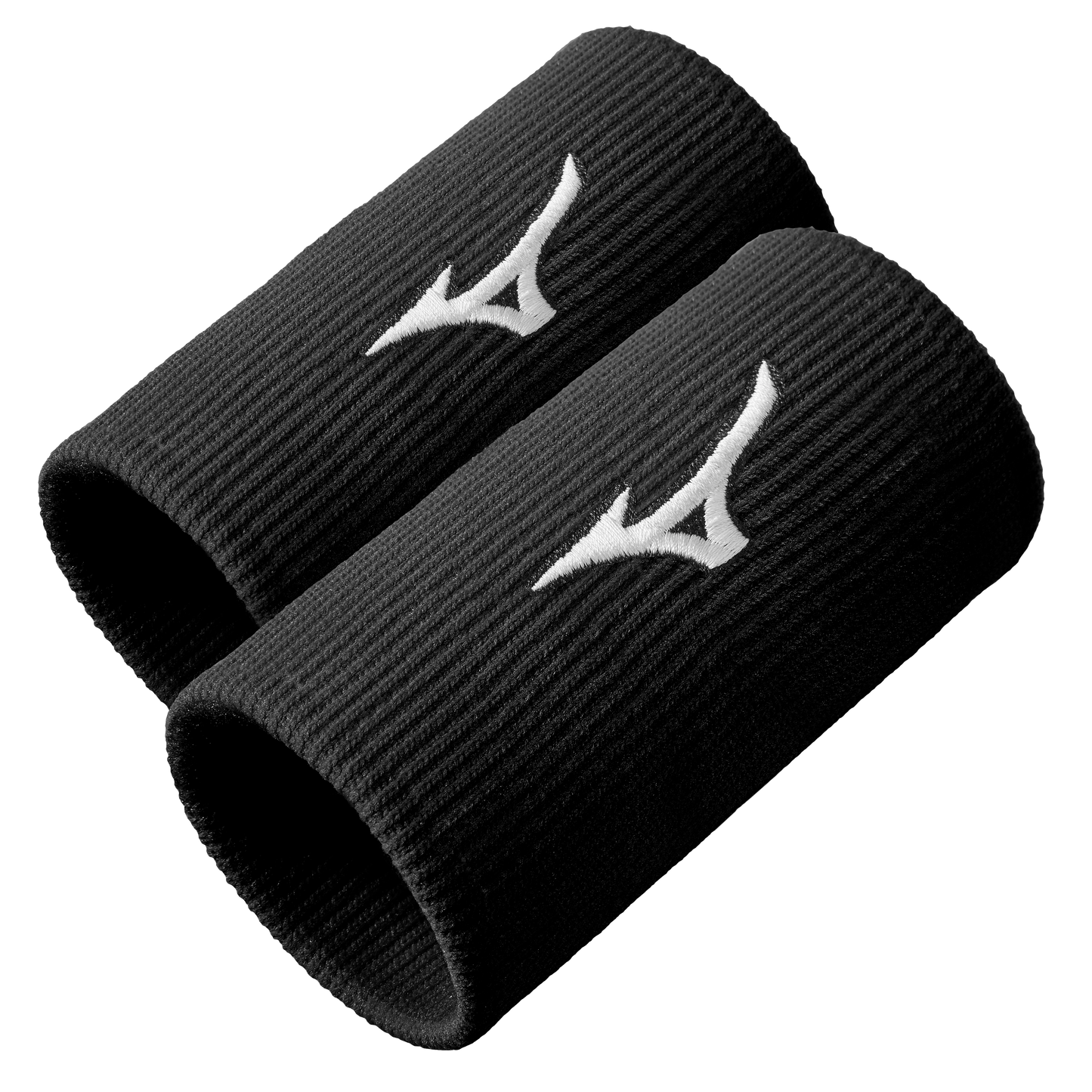 Bandeau de poignet Mizuno Long (Lot de 2, noir)