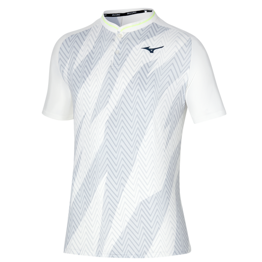 Polo Mizuno Shadow (Pour homme, blanc)
