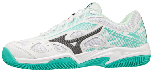 Chaussures de padel Mizuno Breakshot 3 CC (Pour femme, bleu turquoise)