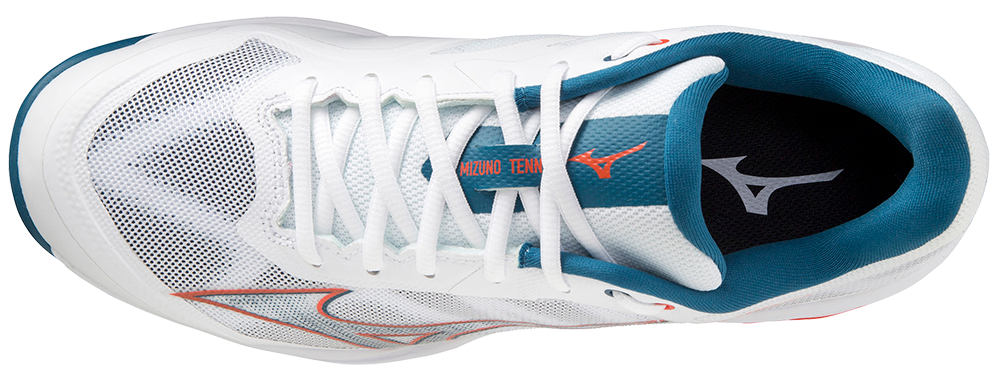 Chaussures de padel Mizuno Exceed Light CC (Homme, Blanc/Orange)