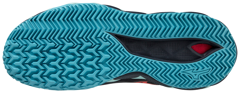 Chaussures de padel Mizuno Wave Enforce Tour CC (Bleu/Jaune/Bleu turquoise)