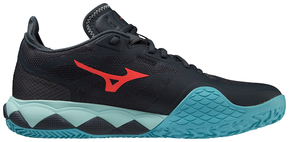 Chaussures de padel Mizuno Wave Enforce Tour CC (Bleu/Jaune/Bleu turquoise)