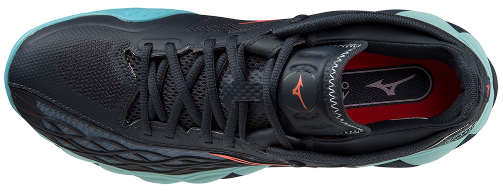 Chaussures de padel Mizuno Wave Enforce Tour CC (Bleu/Jaune/Bleu turquoise)