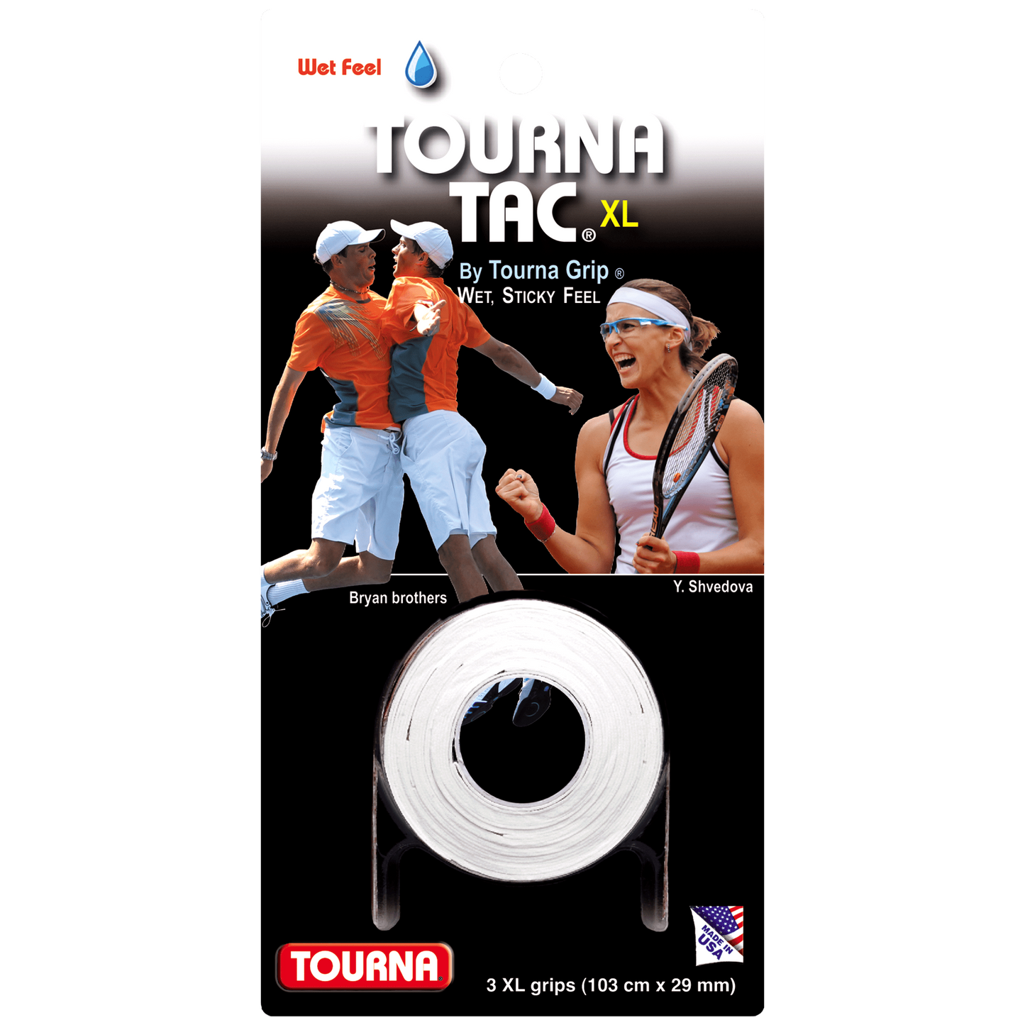 Overgrip Tourna Tac XL (Blanc Pack de 3)