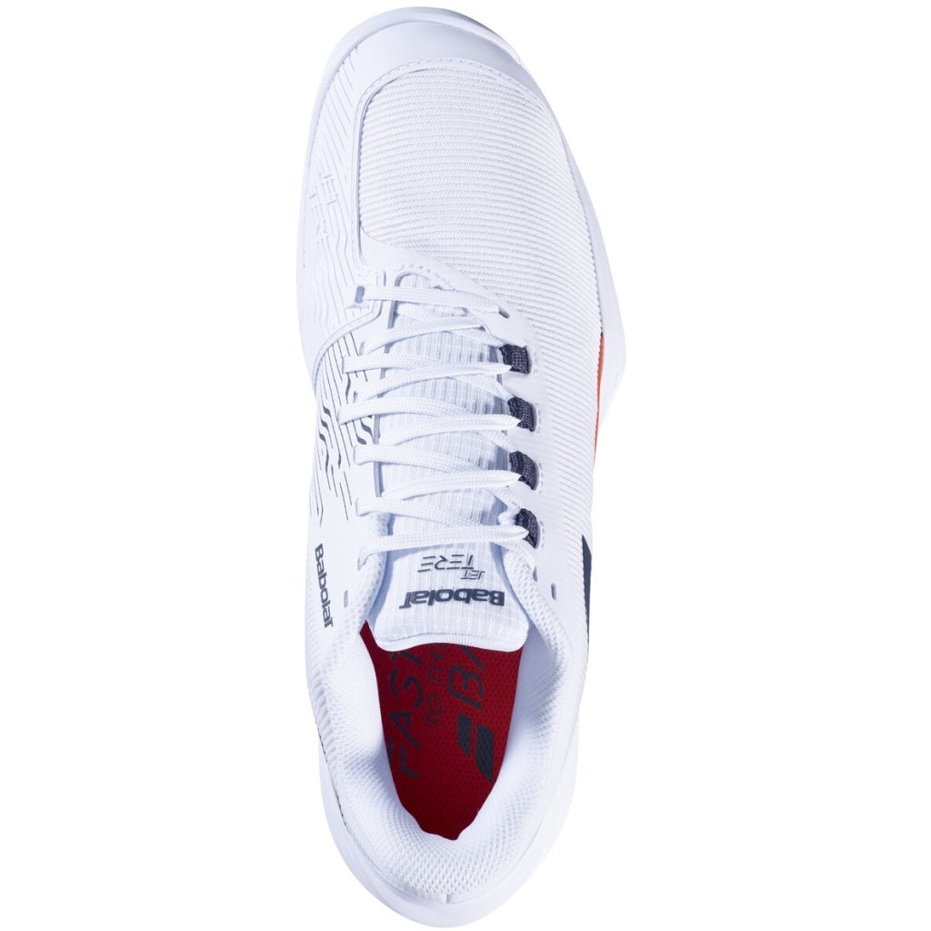 Chaussures de padel Babolat Jet Tere 2 All Court Hommes (Blanc/Rouge)