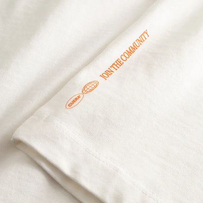 Cuera Offcourt Logo T-Shirt (Off White w. Orange)