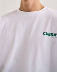 T-shirt manches longues Cuera Offcourt Logo (White/Green)