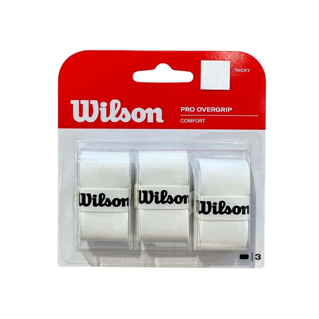 Wilson Pro Overgrip (Blanc, lot de 3)