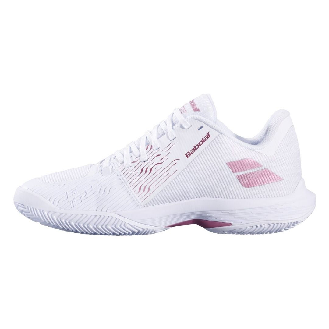 Chaussures Babolat Jet Tere 2 Clay Women (blanc/argent/bleu ciel)