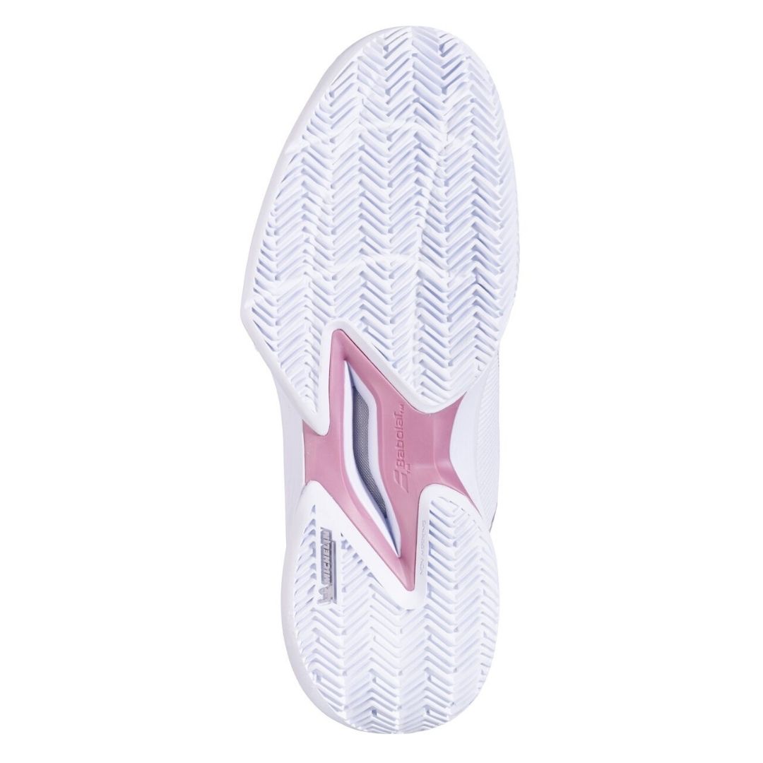 Chaussures Babolat Jet Tere 2 Clay Women (blanc/argent/bleu ciel)