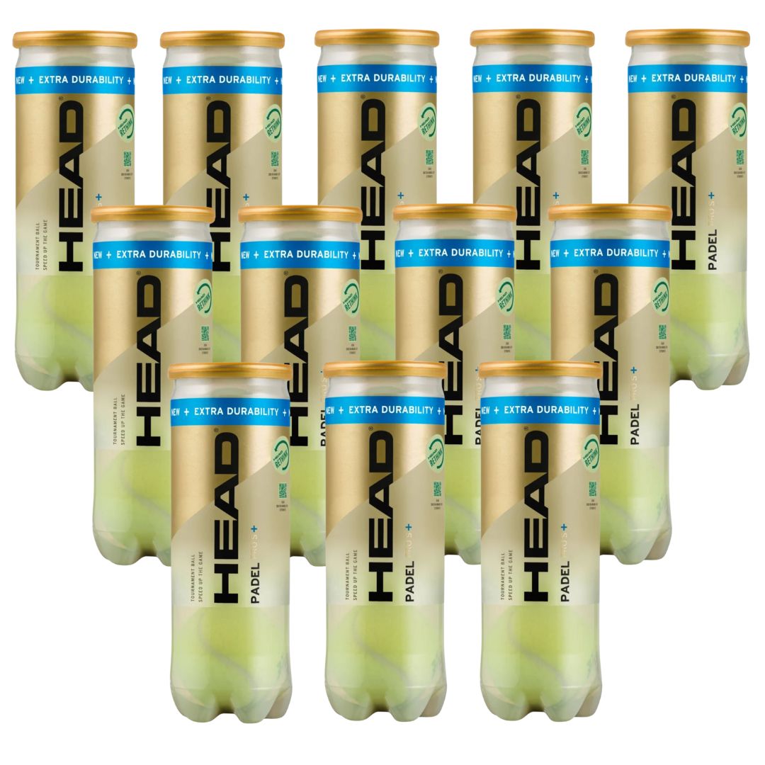 1/2 boîte de Head Padel Pro S+ (12 tubes)
