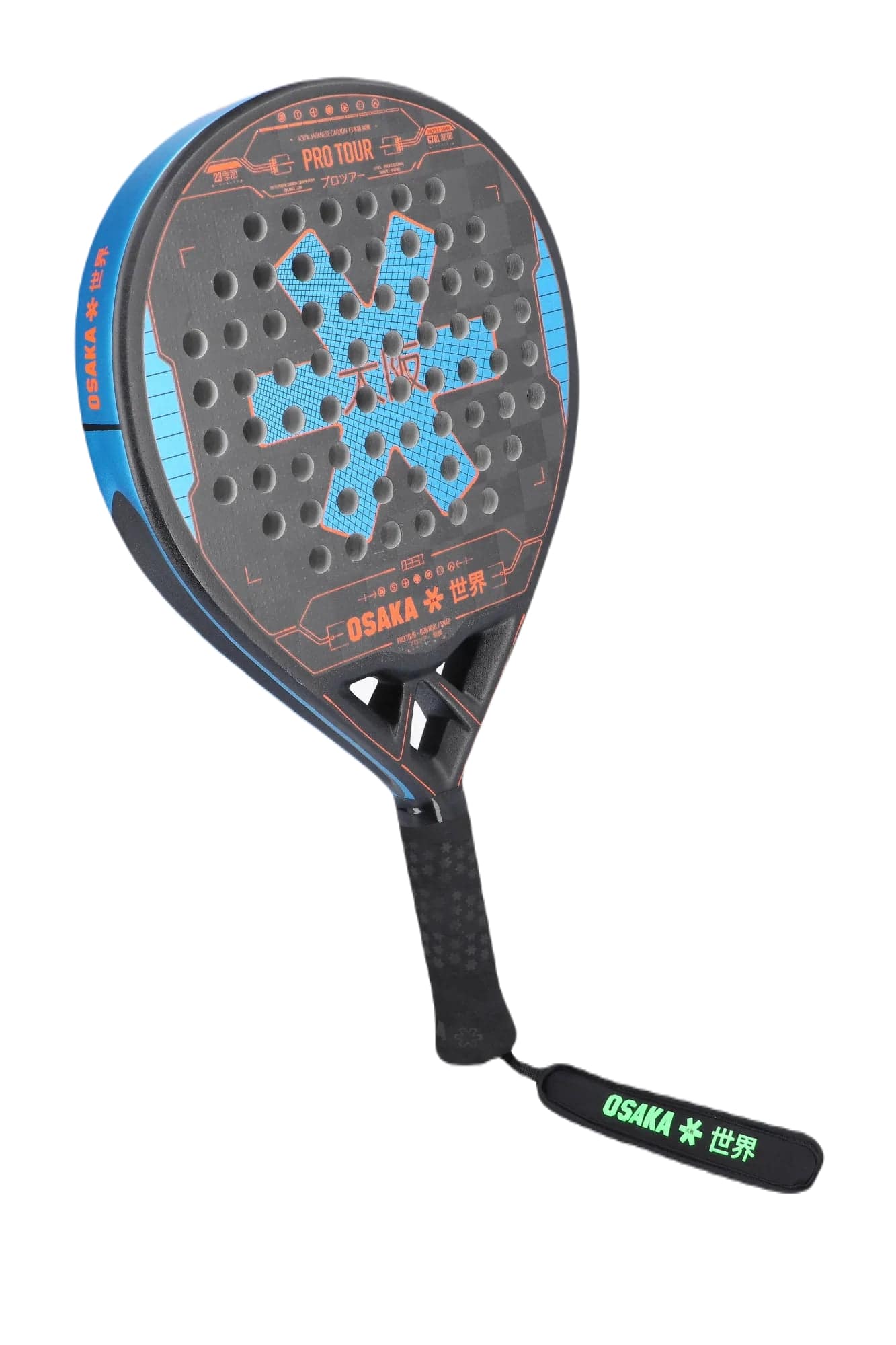 Raquette de padel Osaka Pro Tour Control Snap 2023 (Bleu/Orange)