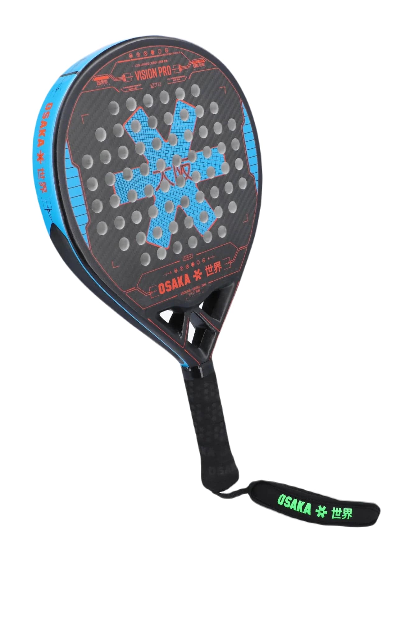 Raquette de padel Osaka Vision Pro Control Snap 2023 (Bleu)