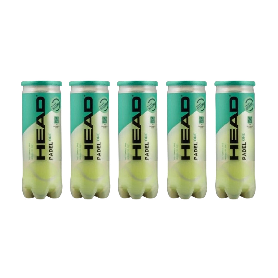 Lot de 5 tubes Head Padel One