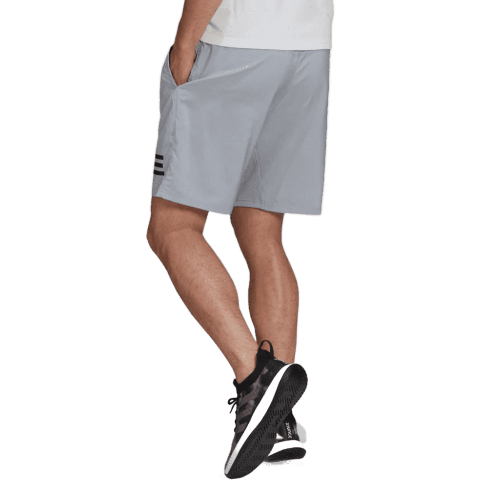 Shorts Adidas Club rayés à 3 bandes (Noir) - Padellife.fr