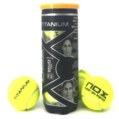 Balles de padel Nox Pro Titanium (3 balles) padellife