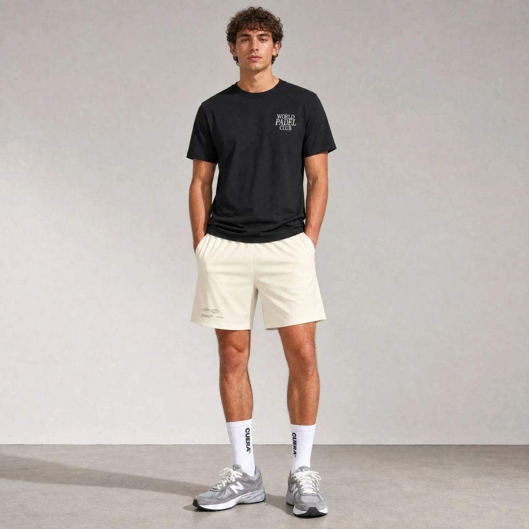 Short Cuera Active Globe (blanc cassé)