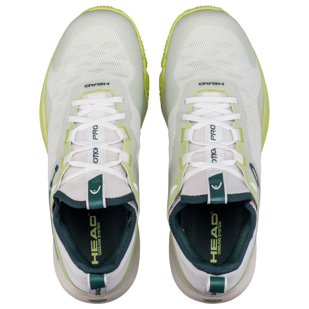Chaussures de Padel Head Motion Pro (Hommes, Blanc/Citron Vert)