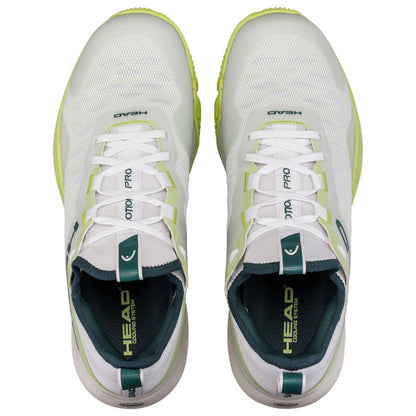 Chaussures de Padel Head Motion Pro (Hommes, Blanc/Citron Vert)