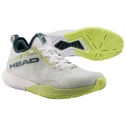 Chaussures de Padel Head Motion Pro (Hommes, Blanc/Citron Vert)