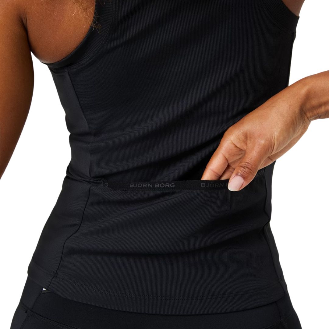 Débardeur Björn Borg Ace Pocket Ribbed (Black Beauty)