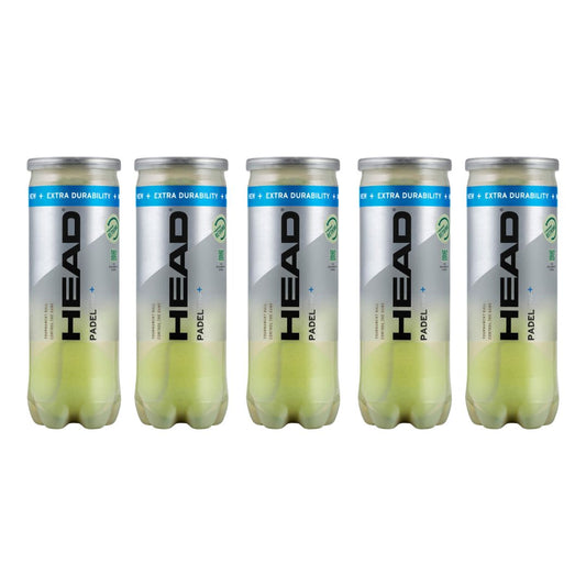 Lot de 5 tubes Head Padel Pro+